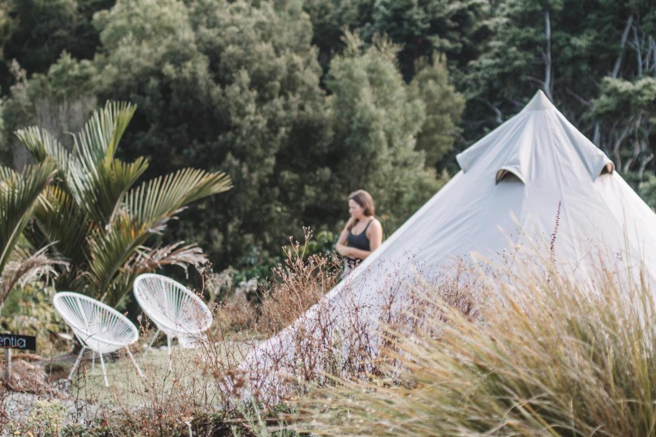 Aotearoa Surf Eco Pods Hotell Te Arai Exteriör bild