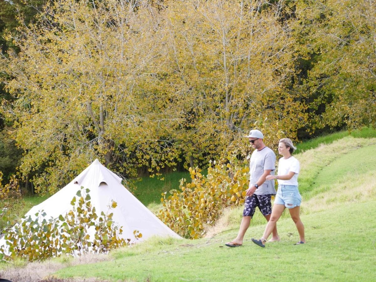 Aotearoa Surf Eco Pods Hotell Te Arai Exteriör bild