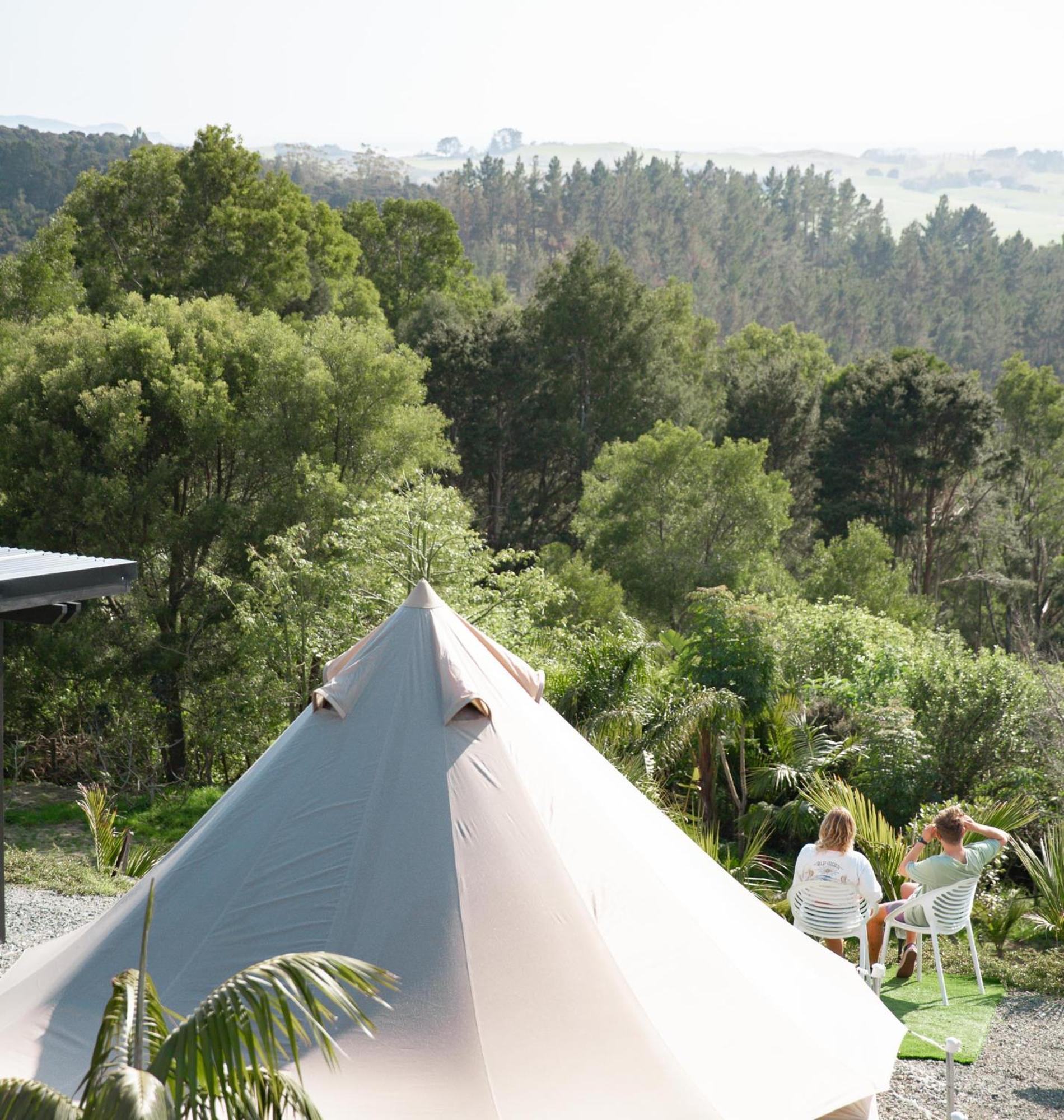 Aotearoa Surf Eco Pods Hotell Te Arai Exteriör bild
